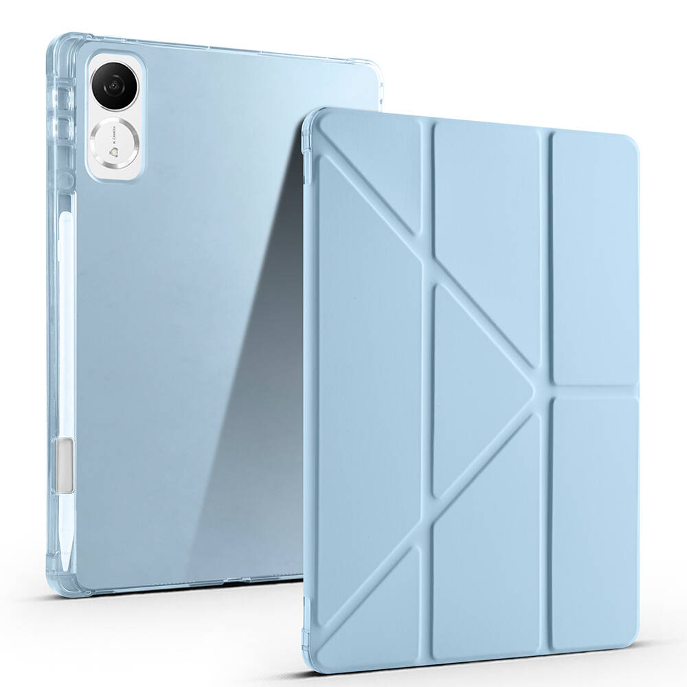 Honor Pad V9 Kılıf Zore Tri Folding Kalem Bölmeli Standlı Kılıf - 4