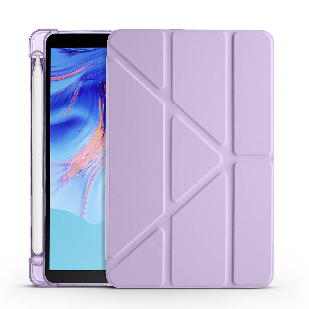 Honor Pad X7 8.7 Kılıf Zore Tri Folding Kalem Bölmeli Standlı Kılıf - 14