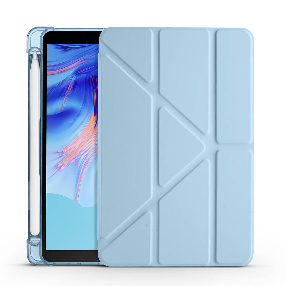 Honor Pad X7 8.7 Kılıf Zore Tri Folding Kalem Bölmeli Standlı Kılıf - 15