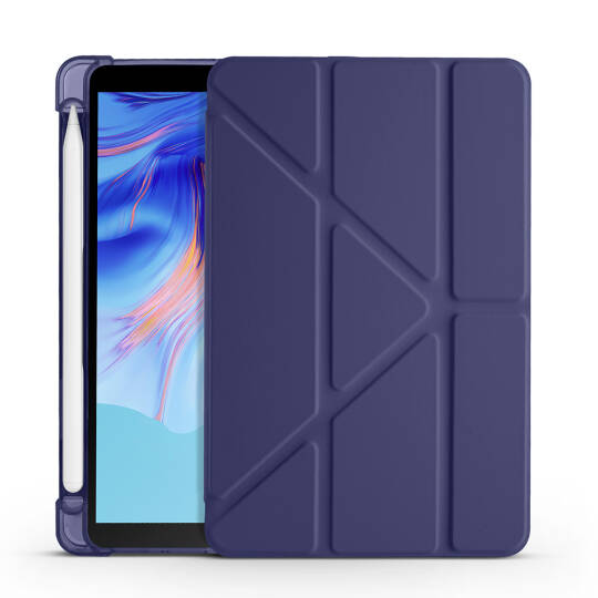 Honor Pad X7 8.7 Kılıf Zore Tri Folding Kalem Bölmeli Standlı Kılıf - 16