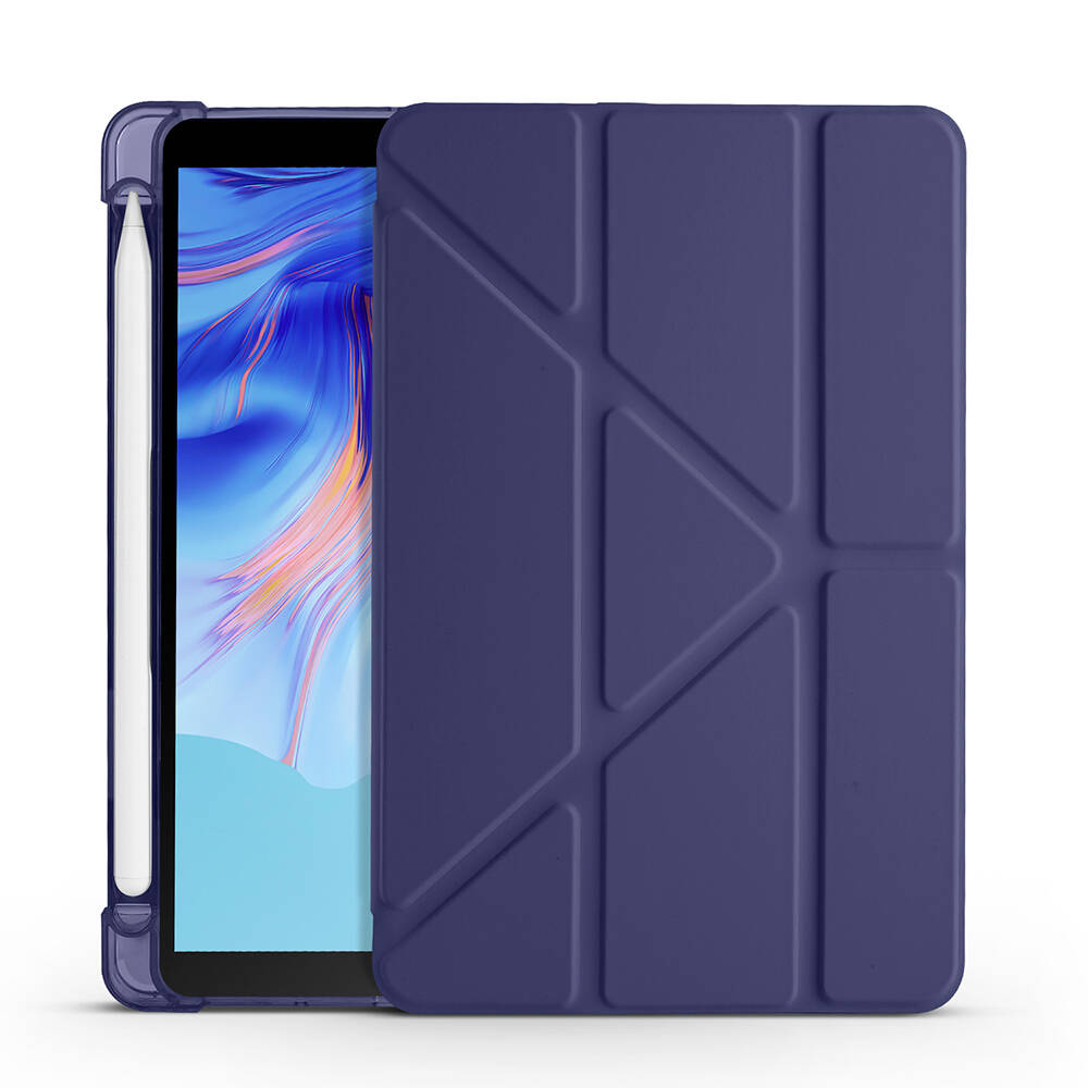 Honor Pad X7 8.7 Kılıf Zore Tri Folding Kalem Bölmeli Standlı Kılıf - 16