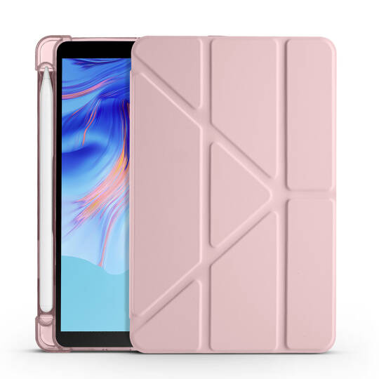 Honor Pad X7 8.7 Kılıf Zore Tri Folding Kalem Bölmeli Standlı Kılıf - 17