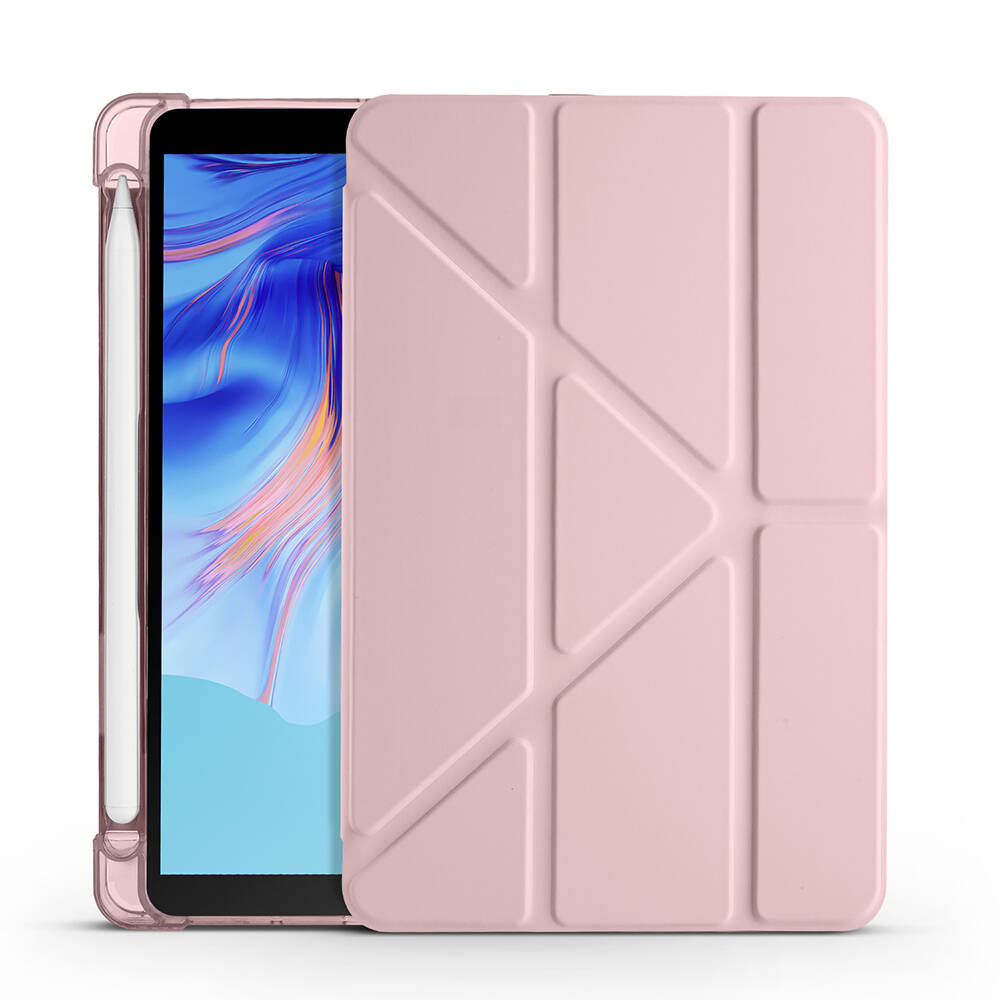 Honor Pad X7 8.7 Kılıf Zore Tri Folding Kalem Bölmeli Standlı Kılıf - 17