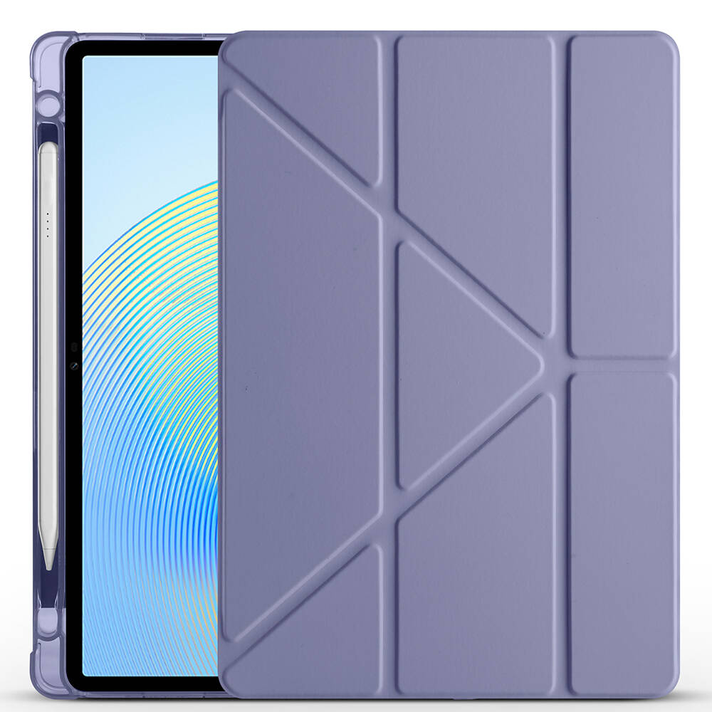 Honor Pad X8A Kılıf Zore Tri Folding Kalem Bölmeli Standlı Kılıf - 10