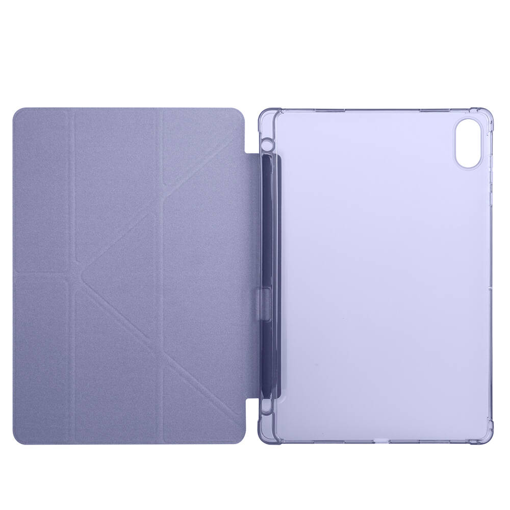 Honor Pad X8A Kılıf Zore Tri Folding Kalem Bölmeli Standlı Kılıf - 11