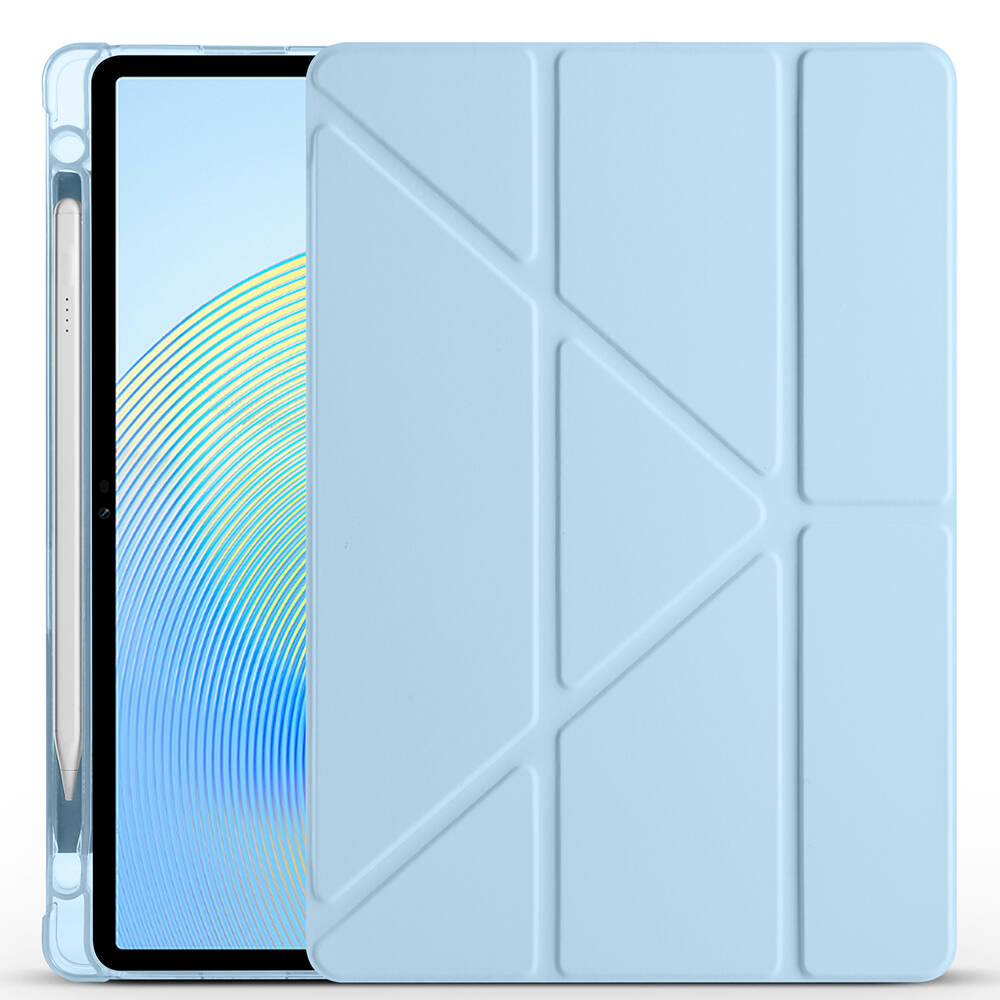 Honor Pad X8A Kılıf Zore Tri Folding Kalem Bölmeli Standlı Kılıf - 15
