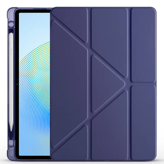 Honor Pad X8A Kılıf Zore Tri Folding Kalem Bölmeli Standlı Kılıf - 17