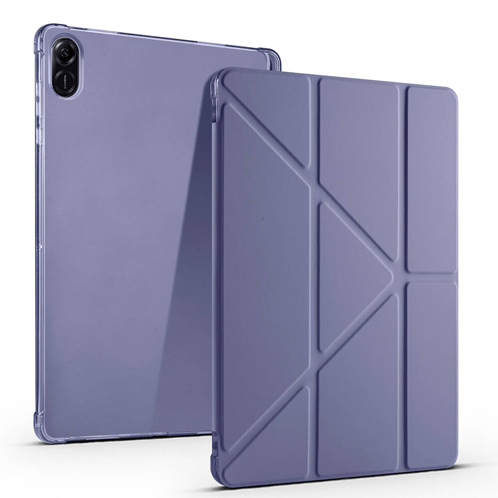 Honor Pad X8A Kılıf Zore Tri Folding Kalem Bölmeli Standlı Kılıf - 8