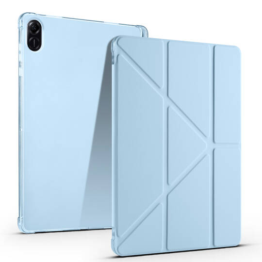 Honor Pad X8A Kılıf Zore Tri Folding Kalem Bölmeli Standlı Kılıf - 7