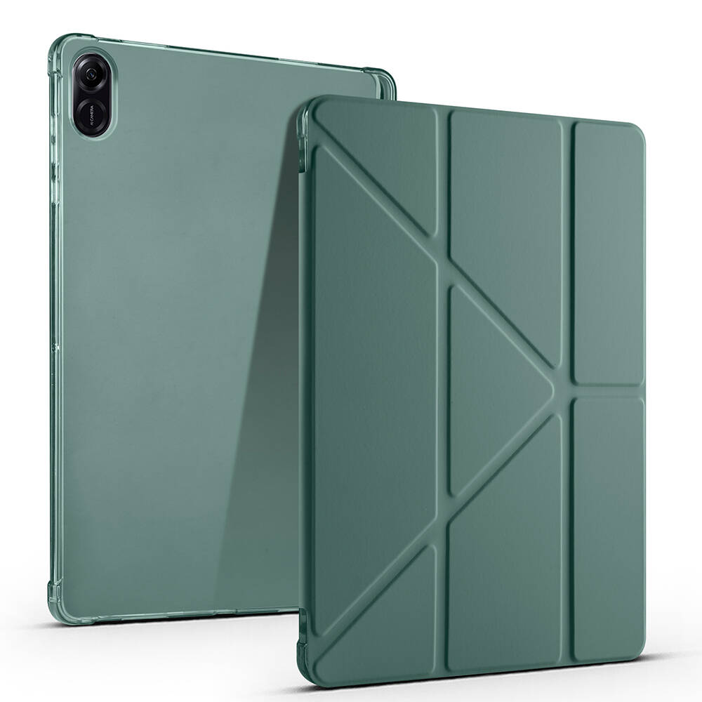 Honor Pad X8A Kılıf Zore Tri Folding Kalem Bölmeli Standlı Kılıf - 3