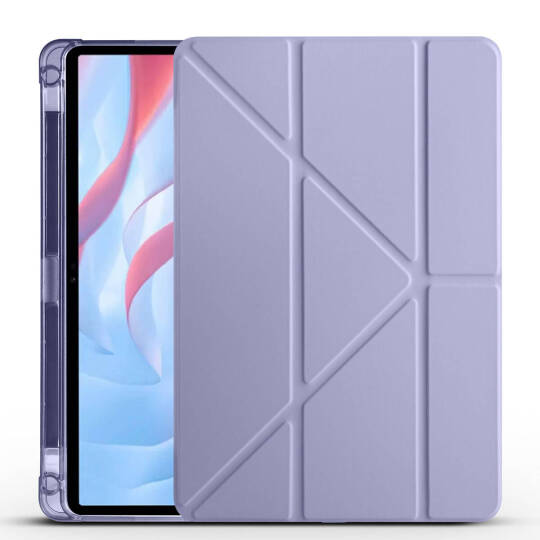Huawei Honor Pad X8 Pro 11.5 Kılıf Zore Tri Folding Kalem Bölmeli Standlı Kılıf Mor