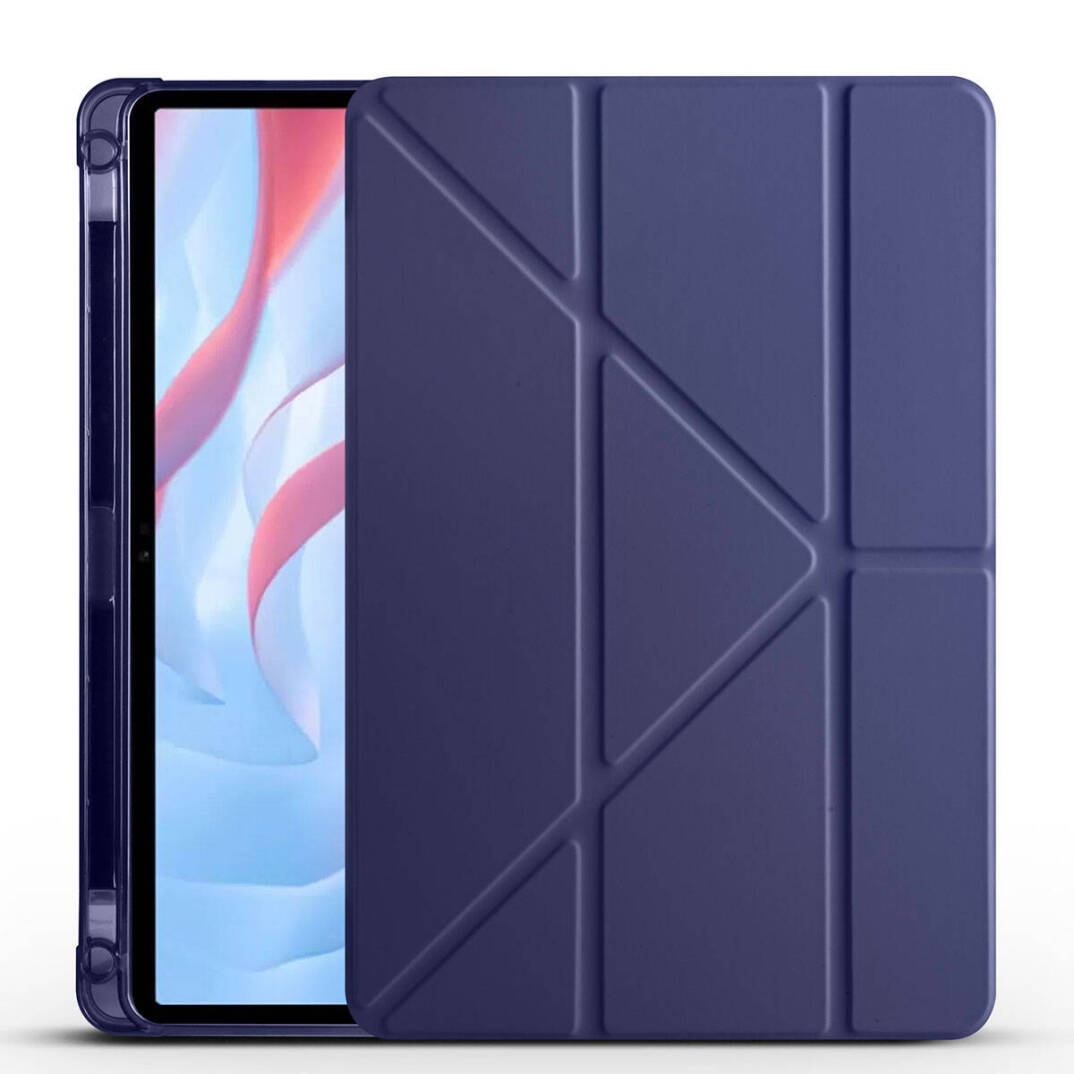 Huawei Honor Pad X9 11.5 Kılıf Zore Tri Folding Kalem Bölmeli Standlı Kılıf - 3