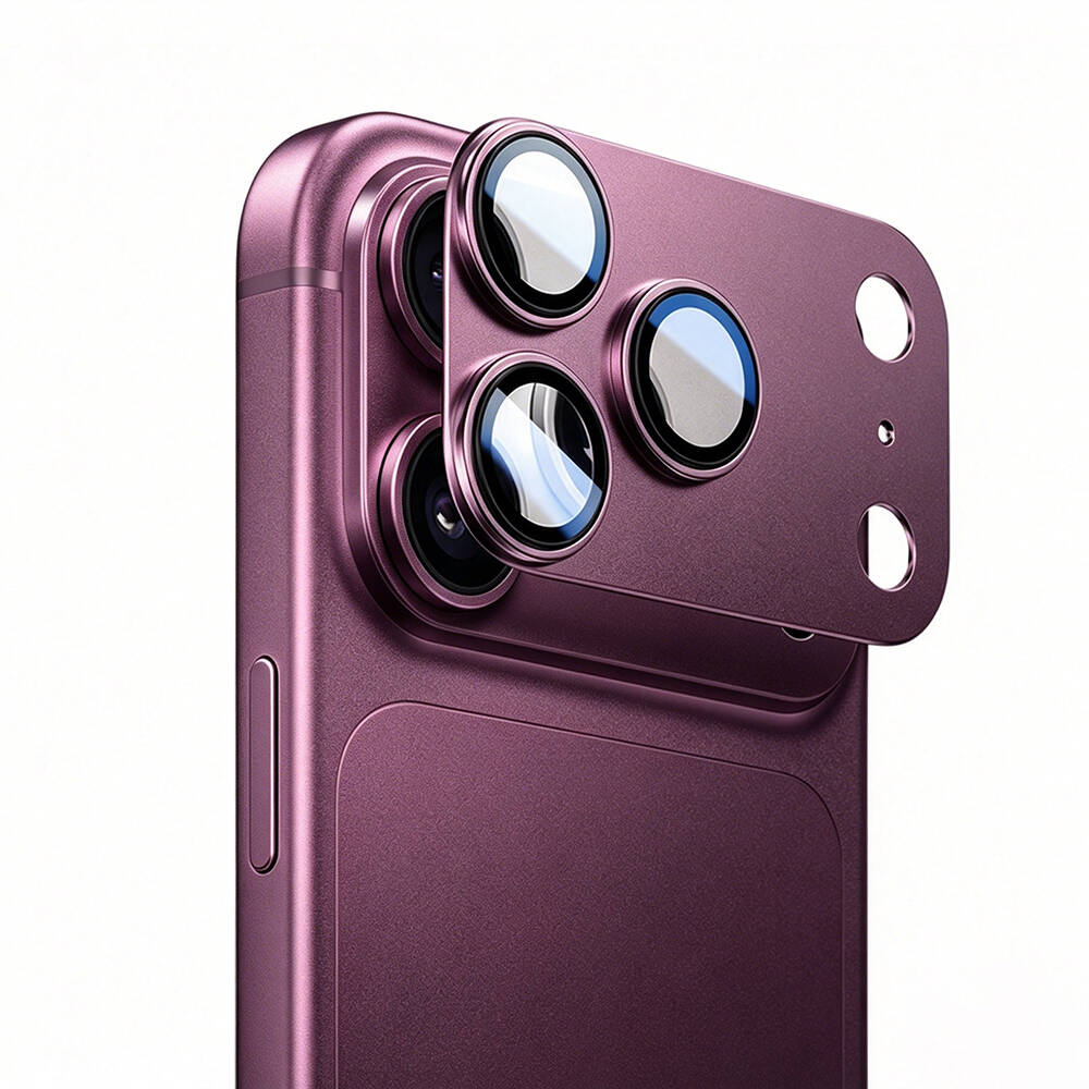iPhone 18 Pro Max Mohseven Sapphire Alüminyum Safir Kamera Lens Koruyucu - 12