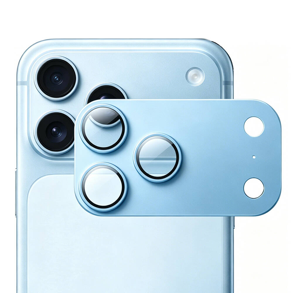 iPhone 18 Pro Mohseven Sapphire Alüminyum Safir Kamera Lens Koruyucu - 1