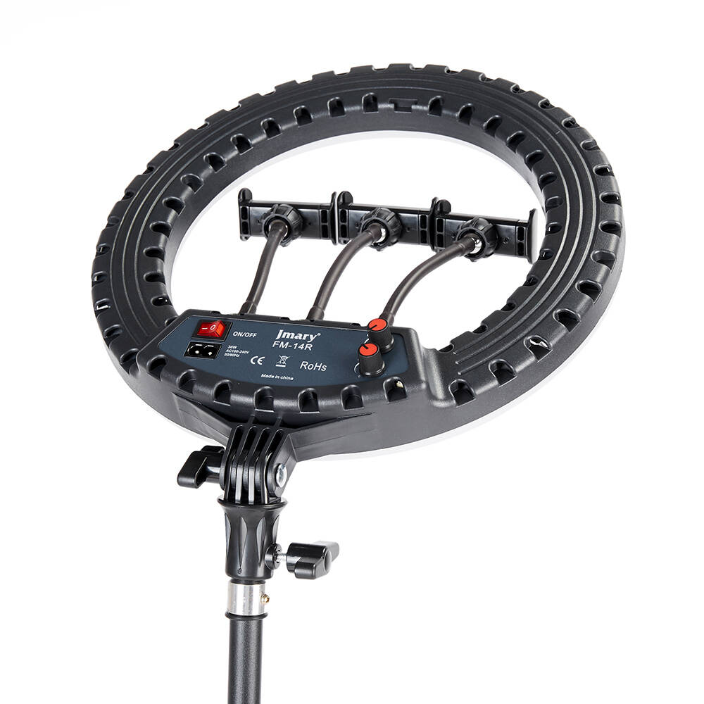 Jmary FM-14R Kumandalı 34cm Işıklı Telefon Tutucu Ring Light - 16