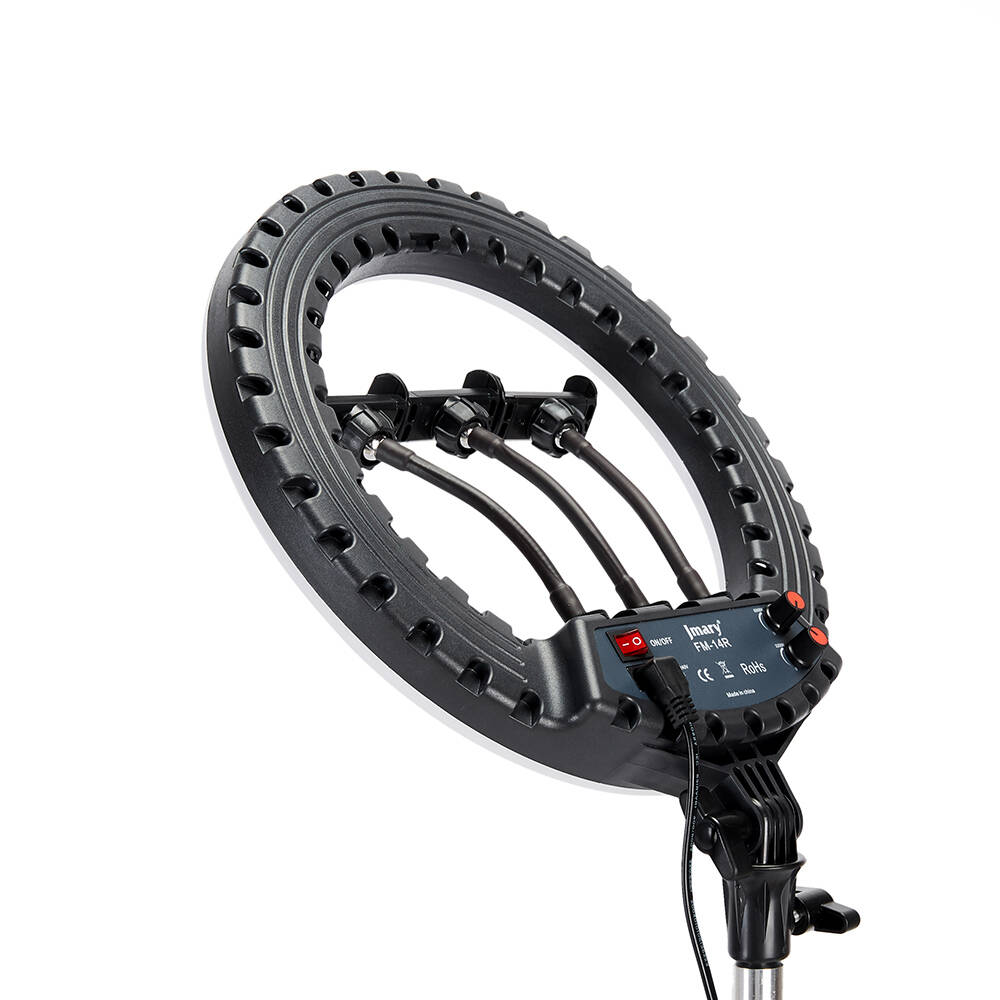 Jmary FM-14R Kumandalı 34cm Işıklı Telefon Tutucu Ring Light - 18