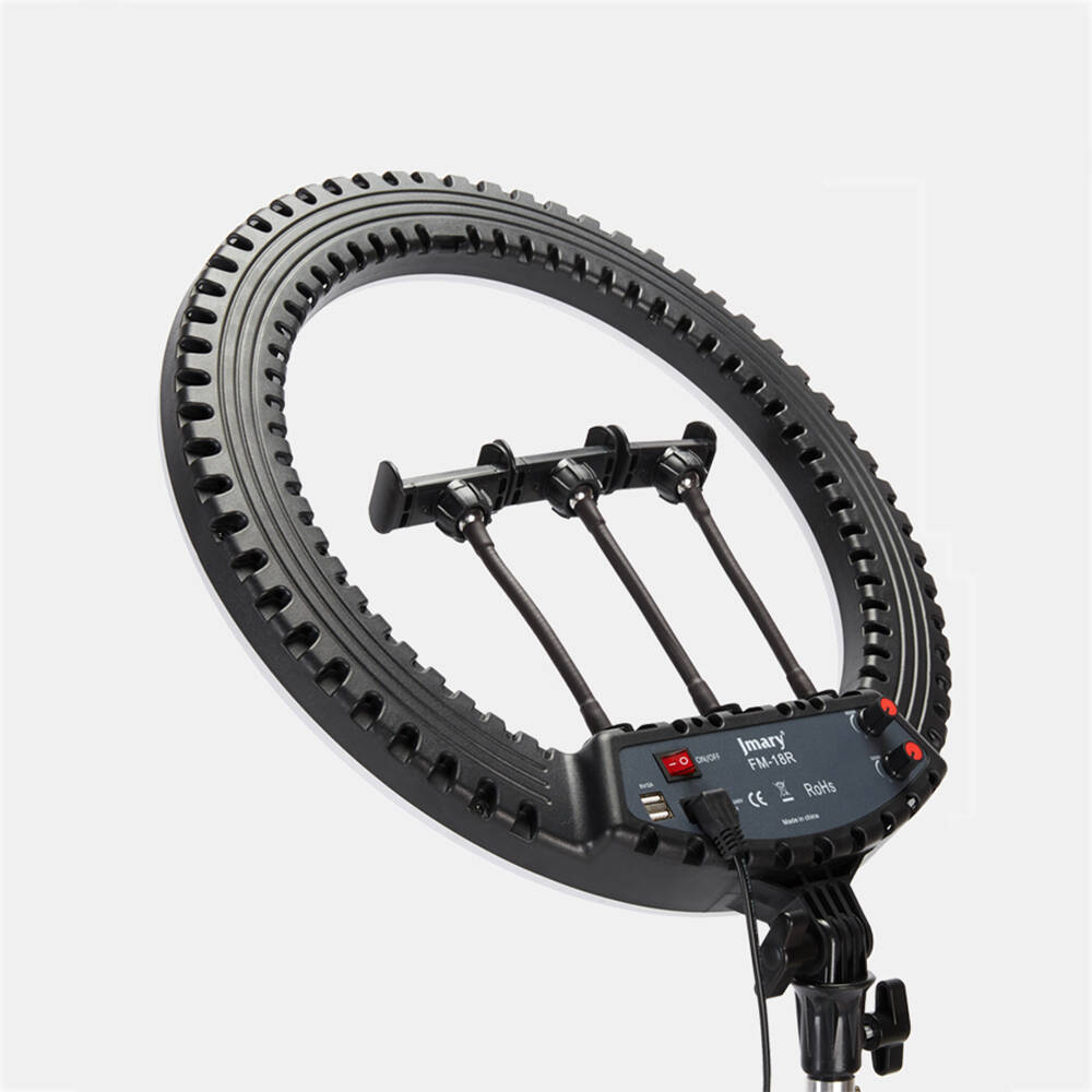 Jmary FM-18R Uzaktan Kumandalı 43cm Işıklı Telefon Tutucu Ring Light - 4