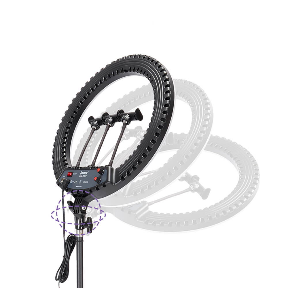Jmary FM-18R Uzaktan Kumandalı 43cm Işıklı Telefon Tutucu Ring Light - 5