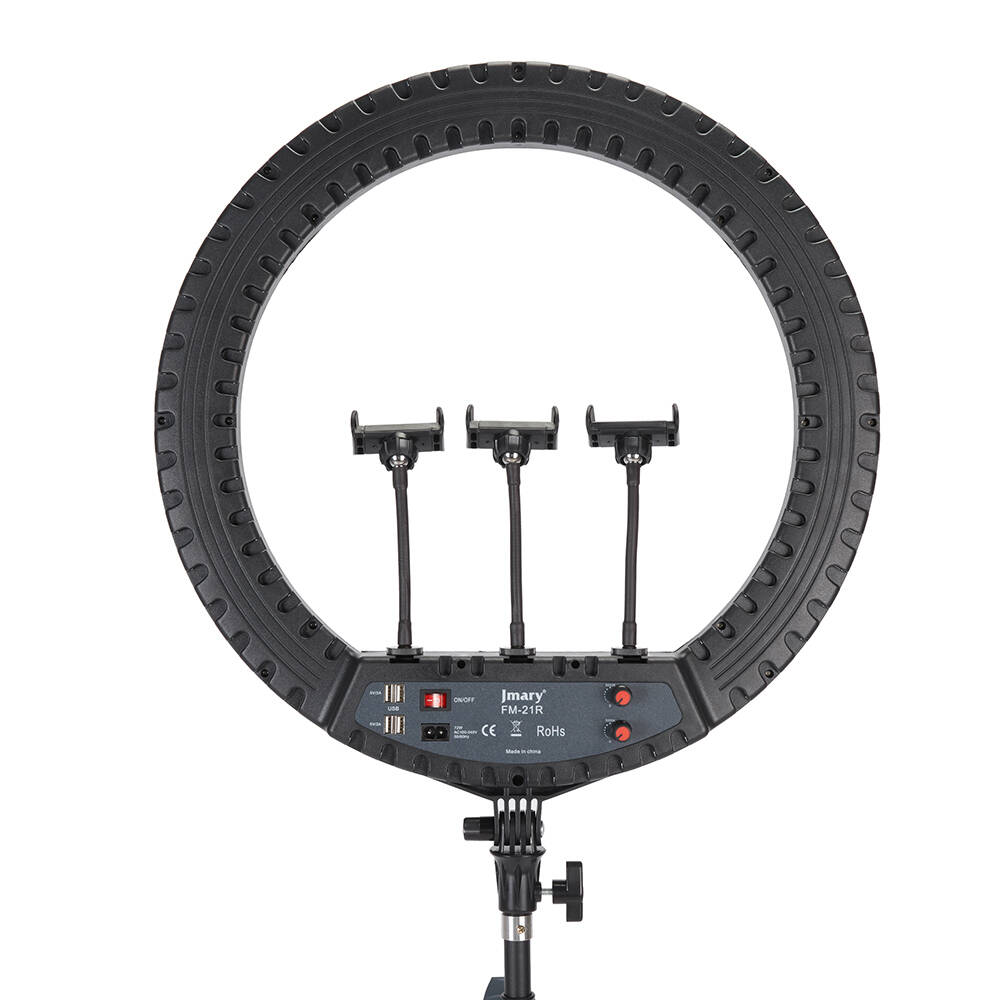 Jmary FM-21R Uzaktan Kumandalı 52cm Işıklı Telefon Tutucu Ring Light - 5