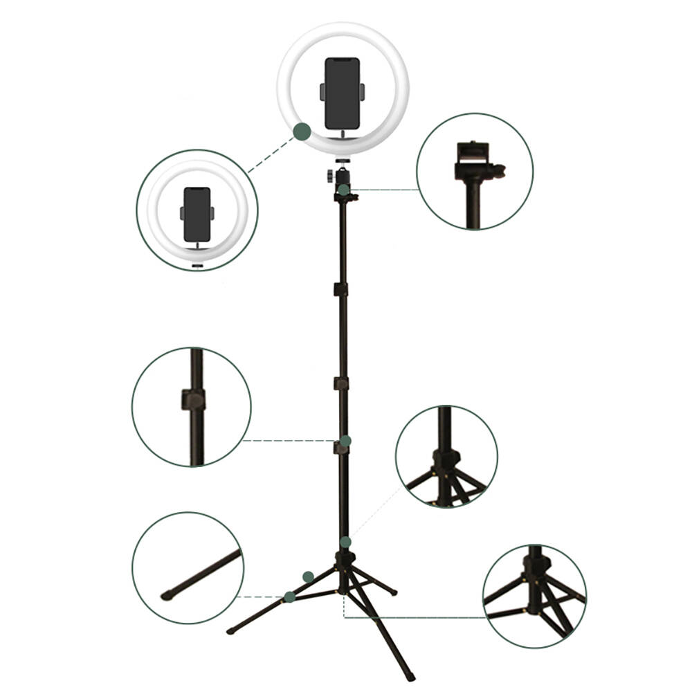 Jmary FM-536A Bluetooth Kumandalı Tripod Telefon Tutucu Ring Light - 4