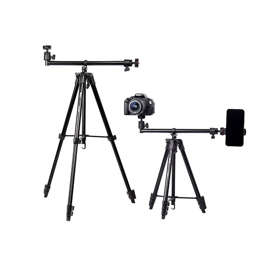 Jmary KP2207 Tripod 4 Farklı Yükseklik Ayarı 133 cm 360 Derece Dönebilen Başlık - 4
