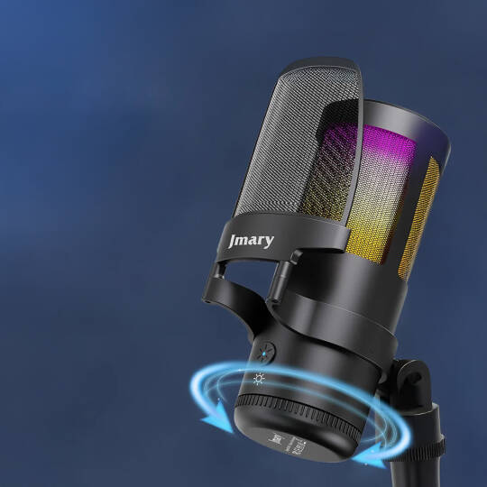 Jmary MC-PW13 Ayrılabilen Pop Filtreli Gürültü Önleyici 360° Dönebilen Tak Çalıştır USB Mikrofon - 12