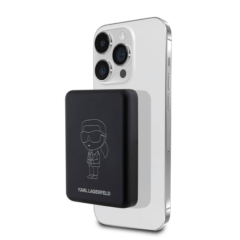 Karl Lagerfeld Led Işıklı Göstergeli M-safe Magnetik Orjinal Lisanslı Powerbank 5000 Mah - 2