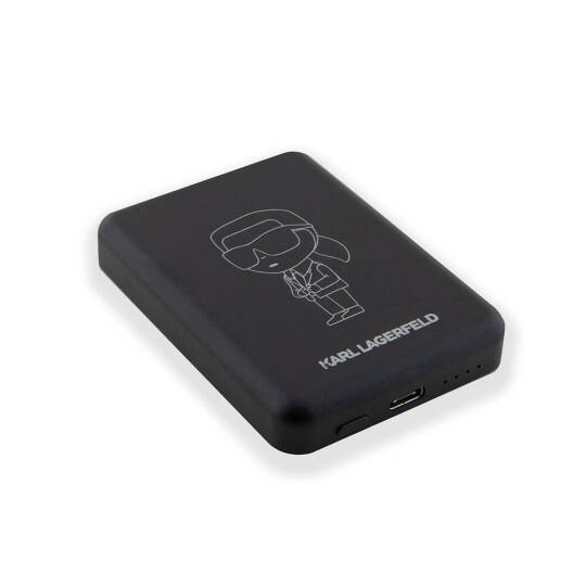Karl Lagerfeld Led Işıklı Göstergeli M-safe Magnetik Orjinal Lisanslı Powerbank 5000 Mah - 4