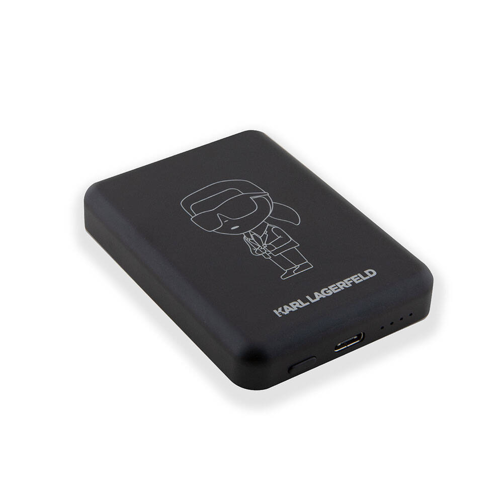 Karl Lagerfeld Led Işıklı Göstergeli M-safe Magnetik Orjinal Lisanslı Powerbank 5000 Mah - 4