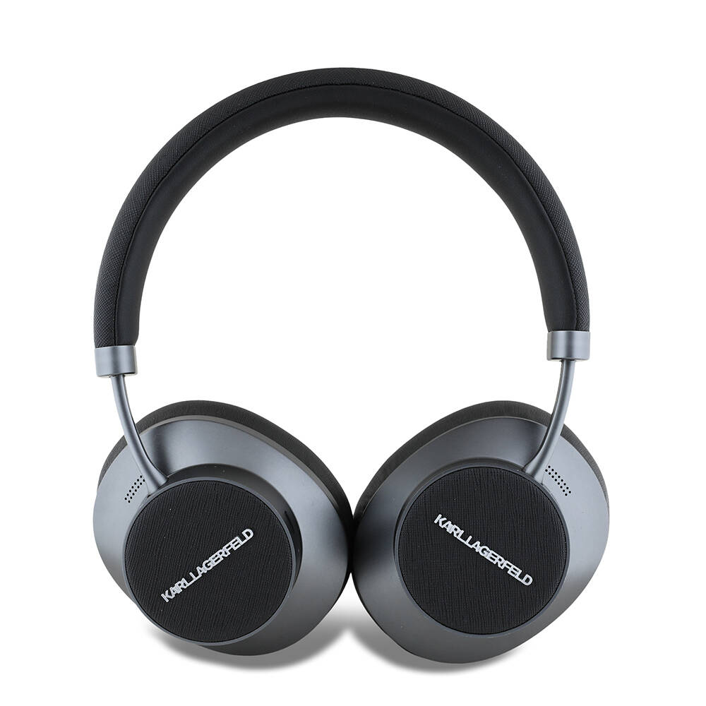 Karl Lagerfeld Orjinal Lisanslı ANCENC Özellikli KL Yazı Logolu Saffiano Serisi Kulak Üstü Bluetooth Kulaklık v5.3 - 4