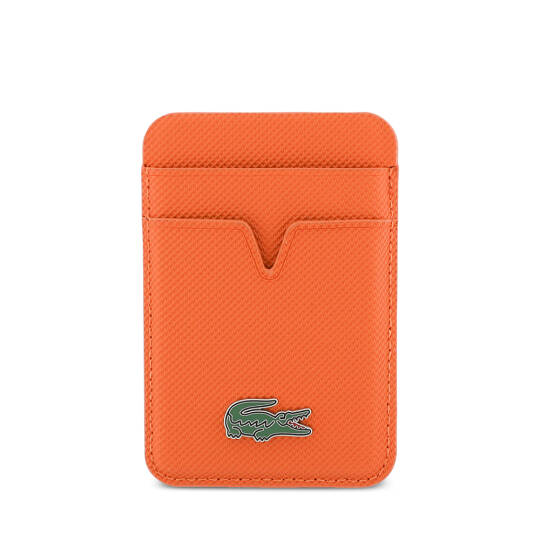 Lacoste Orjinal Lisanslı 2 Hazneli PU Pike Desenli İkonik Timsah Dokuma Logolu Magnetik Kartlık - 2