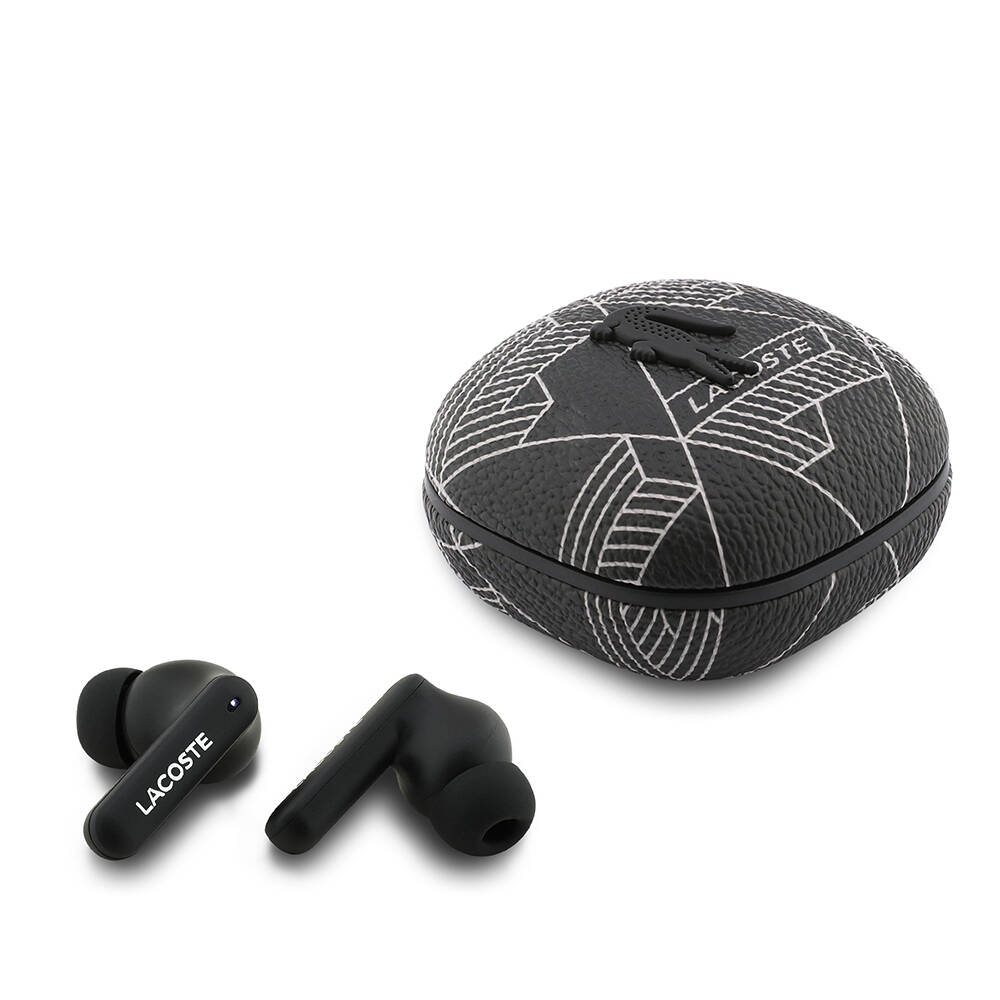 Lacoste Orjinal Lisanslı ANCENC Monogram Desenli TWS Kulak İçi Bluetooth Kulaklık v5.4 - 7