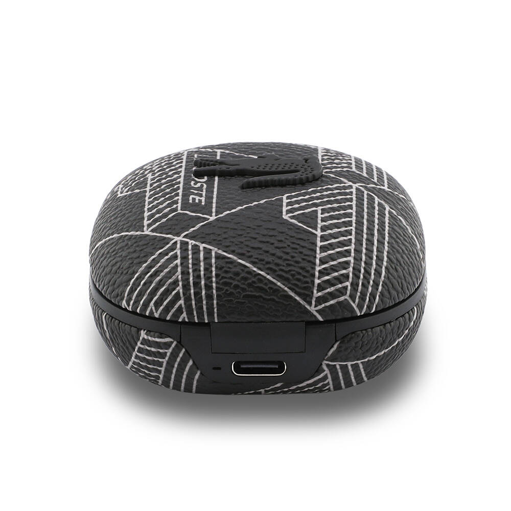 Lacoste Orjinal Lisanslı ANCENC Monogram Desenli TWS Kulak İçi Bluetooth Kulaklık v5.4 - 9