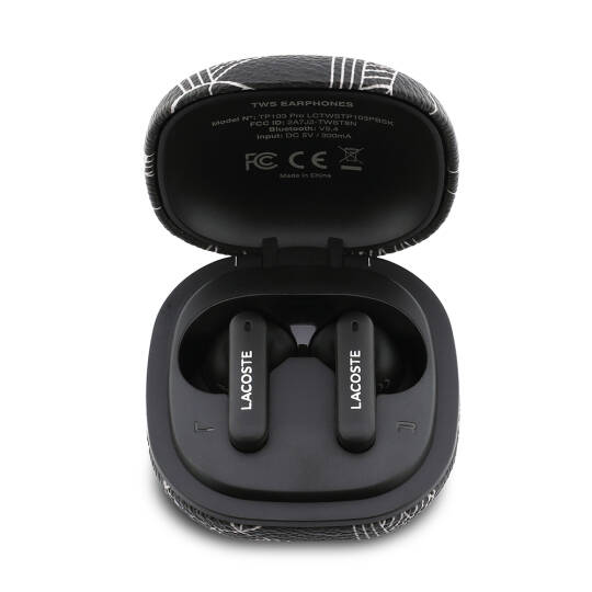 Lacoste Orjinal Lisanslı ANCENC Monogram Desenli TWS Kulak İçi Bluetooth Kulaklık v5.4 - 10