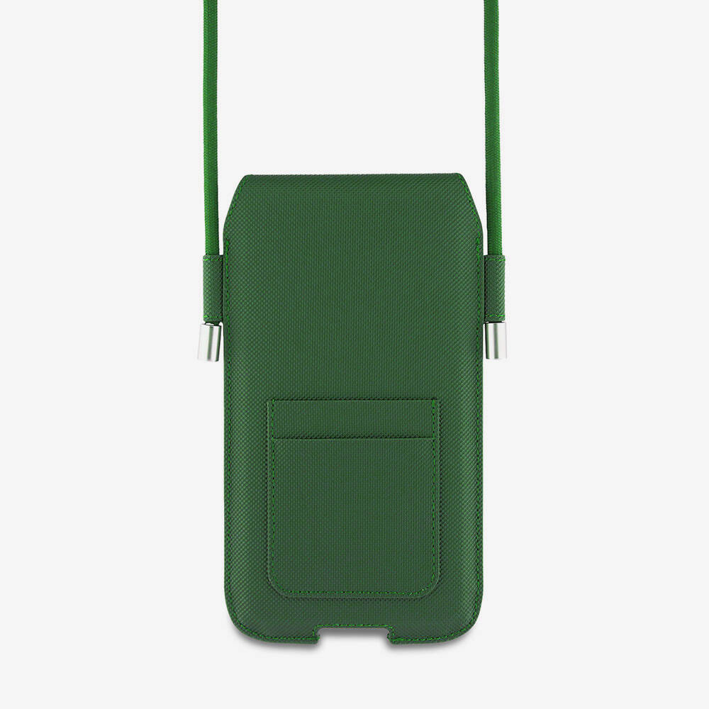 Lacoste Orjinal Lisanslı Çapraz Vücut Askılı PU Pike Desenli 6.7 inçe Kadar Universal Kılıf - 7