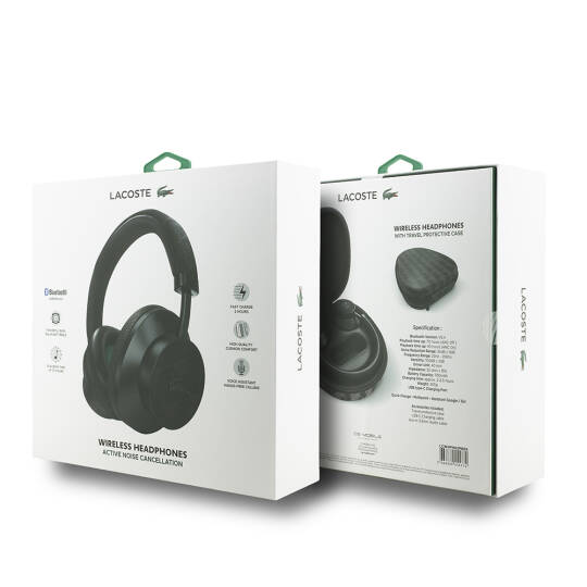 Lacoste Orjinal Lisanslı LH02 ANC Taşıma Çantalı Ayarlanabilir Kulak Üstü Bluetooth Kulaklık v5.4 - 9