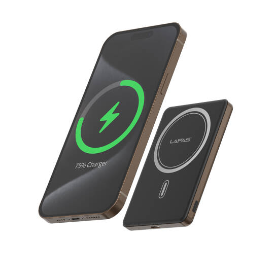 Lapas LP-PW003 Ultra İnce Hızlı Şarj Özellikli Wireless Powerbank 5000mAh 15W - 11