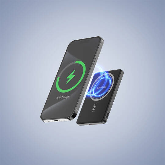 Lapas LP-PW003 Ultra İnce Hızlı Şarj Özellikli Wireless Powerbank 5000mAh 15W - 12
