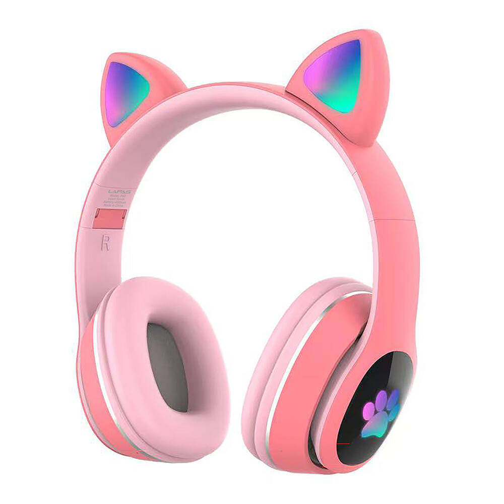 Lapas P40 Kedi Kulaklı Tasarımlı RGB Işıklı Bluetooth Kulaklık - 6