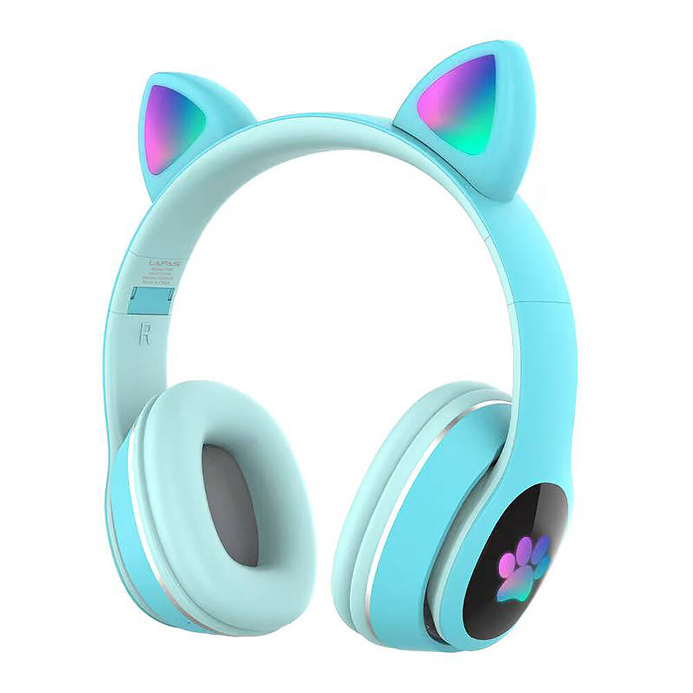 Lapas P40 Kedi Kulaklı Tasarımlı RGB Işıklı Bluetooth Kulaklık - 4