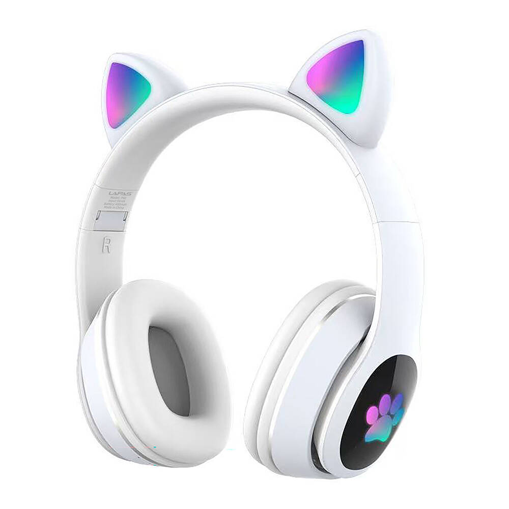 Lapas P40 Kedi Kulaklı Tasarımlı RGB Işıklı Bluetooth Kulaklık - 3
