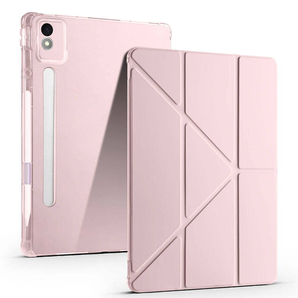 Lenovo Idea Tab Pro 12.7 TB-373FU Kılıf Zore Tri Folding Kalem Bölmeli Standlı Kılıf - 8