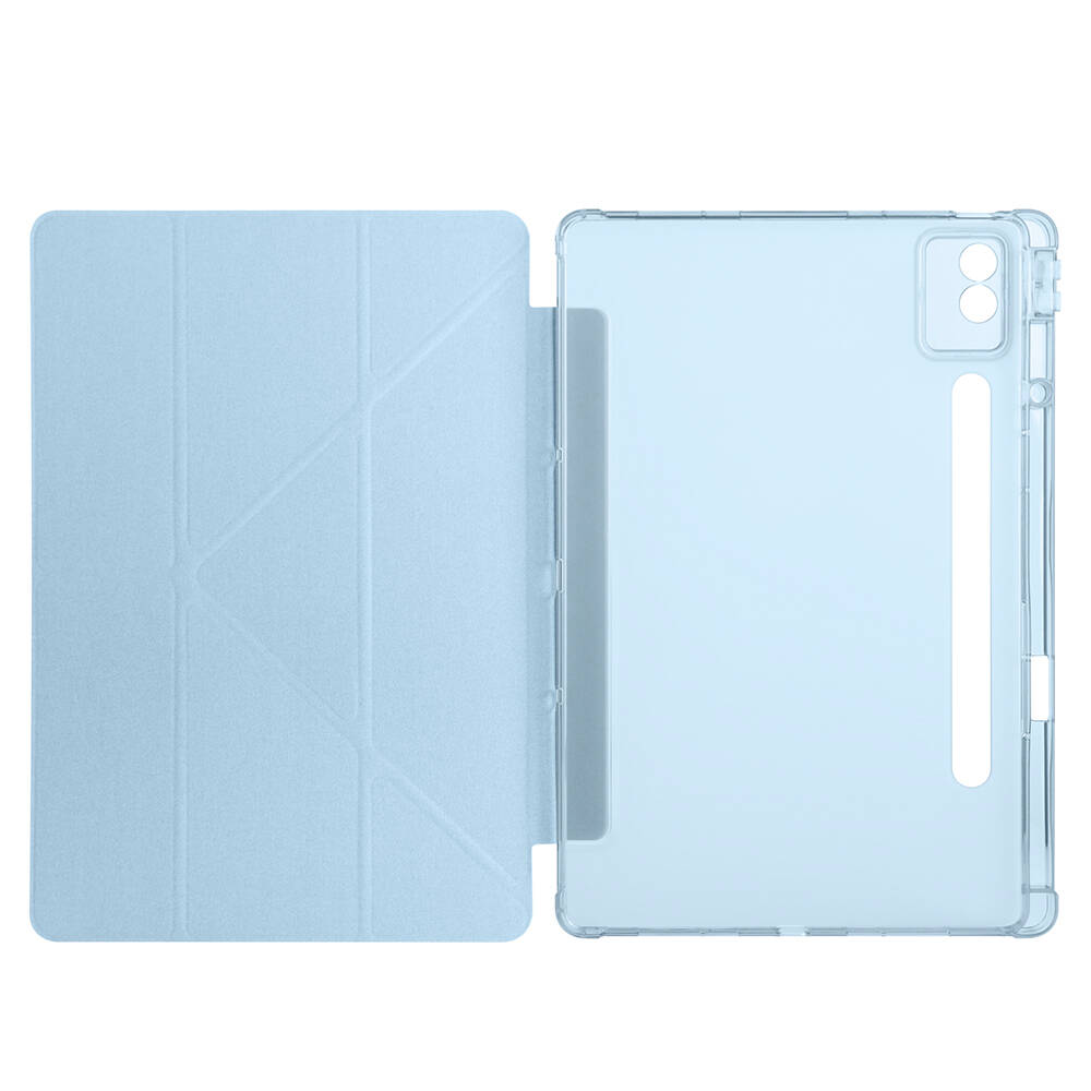 Lenovo Idea Tab Pro 12.7 TB-373FU Kılıf Zore Tri Folding Kalem Bölmeli Standlı Kılıf - 16