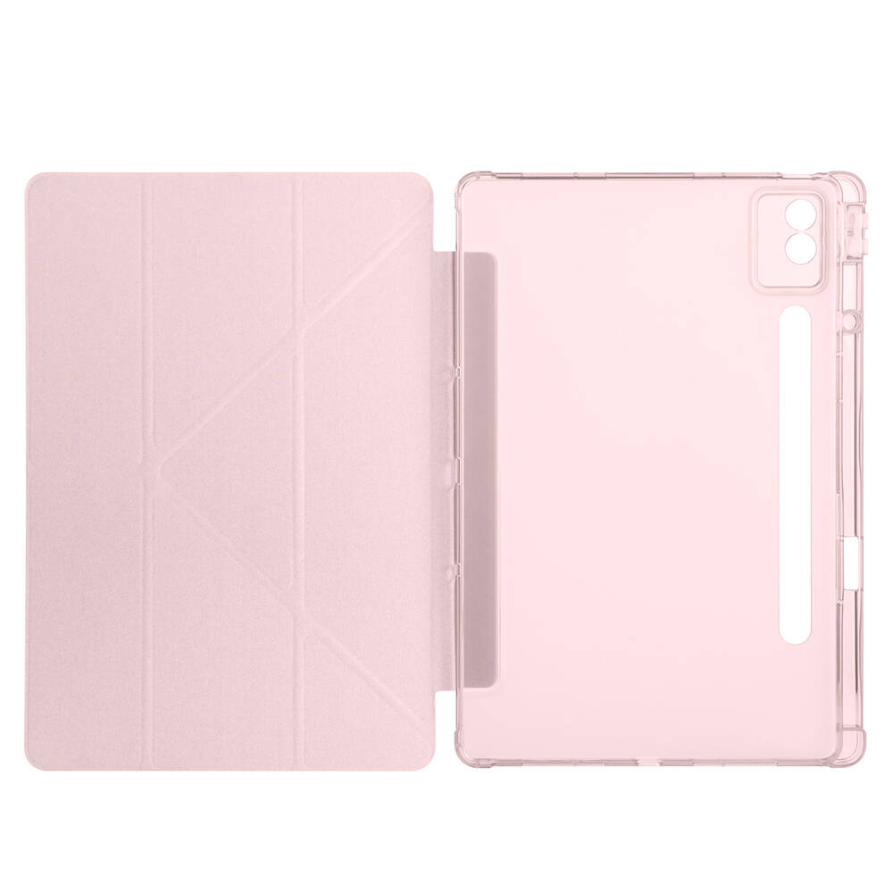 Lenovo Idea Tab Pro 12.7 TB-373FU Kılıf Zore Tri Folding Kalem Bölmeli Standlı Kılıf - 22