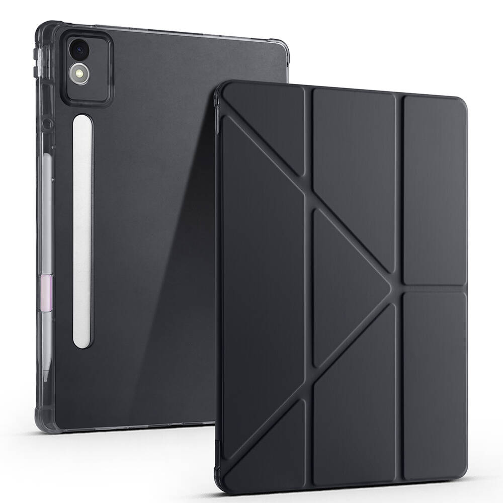 Lenovo Idea Tab Pro 12.7 TB-373FU Kılıf Zore Tri Folding Kalem Bölmeli Standlı Kılıf - 7