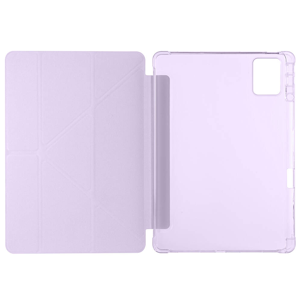Lenovo M11 TB-330FU Kılıf Zore Tri Folding Kalem Bölmeli Standlı Kılıf - 11