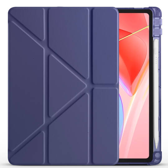 Lenovo Tab TB-311FU Kılıf Zore Tri Folding Kalem Bölmeli Standlı Kılıf - 15