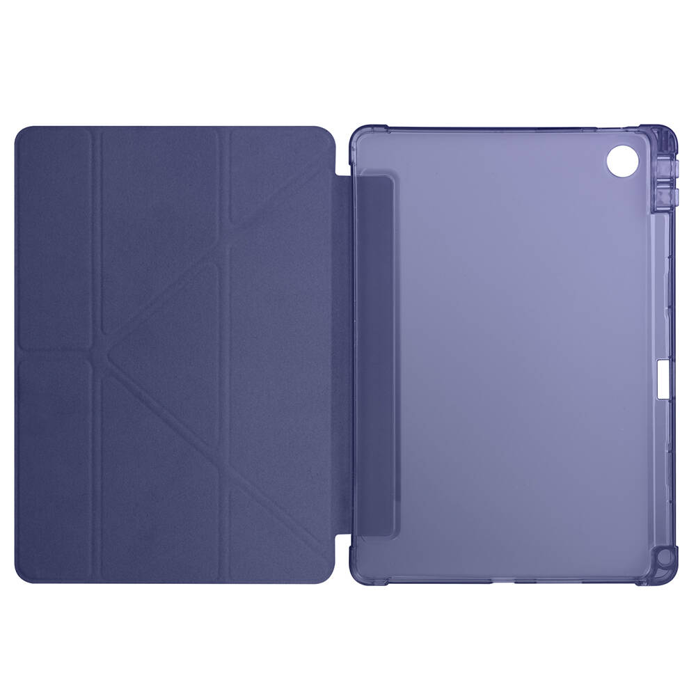 Lenovo Tab TB-311FU Kılıf Zore Tri Folding Kalem Bölmeli Standlı Kılıf - 17