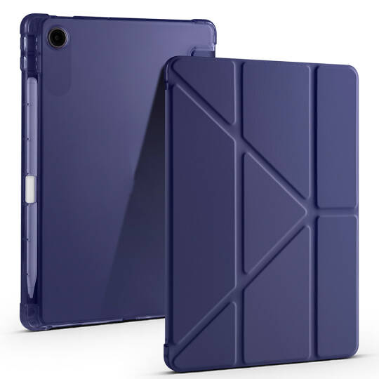 Lenovo Tab TB-311FU Kılıf Zore Tri Folding Kalem Bölmeli Standlı Kılıf - 7
