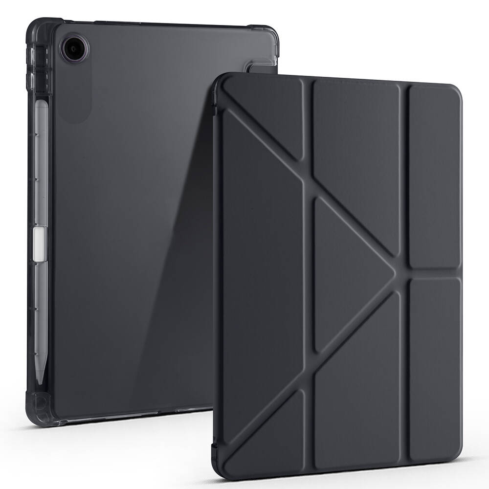 Lenovo Tab TB-311FU Kılıf Zore Tri Folding Kalem Bölmeli Standlı Kılıf - 6